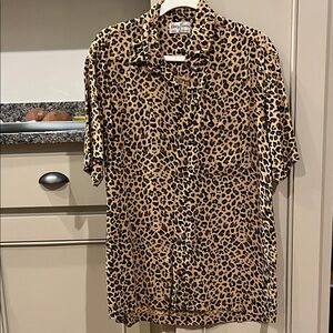 Kenny Flowers Leopard Print Button-Up Shirt